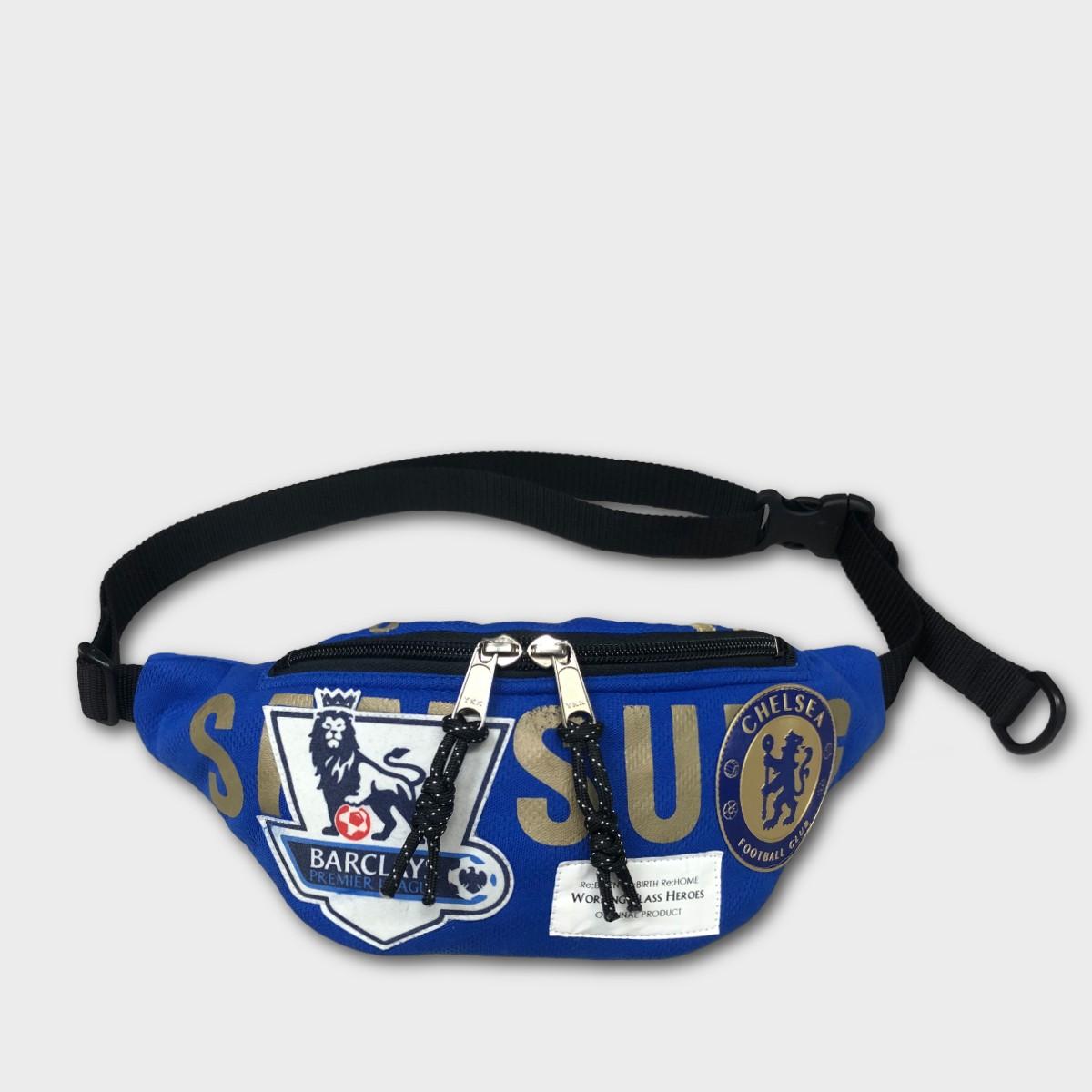"Re;make" used soccer uniform fanny pack -CFC