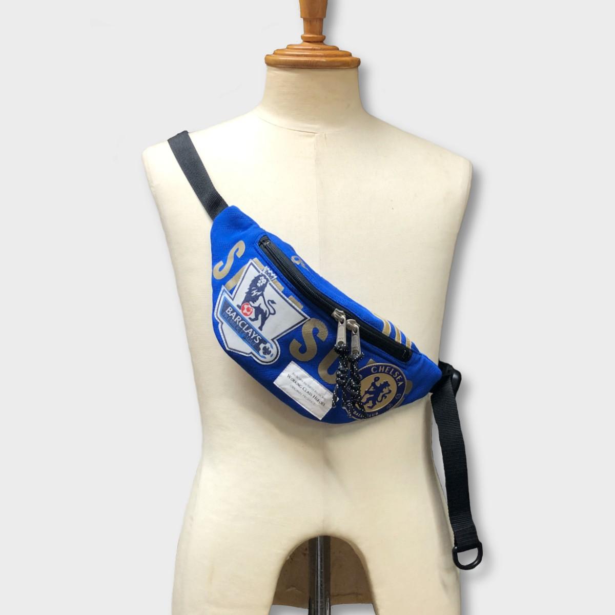 "Re;make" used soccer uniform fanny pack -CFC | 7枚目