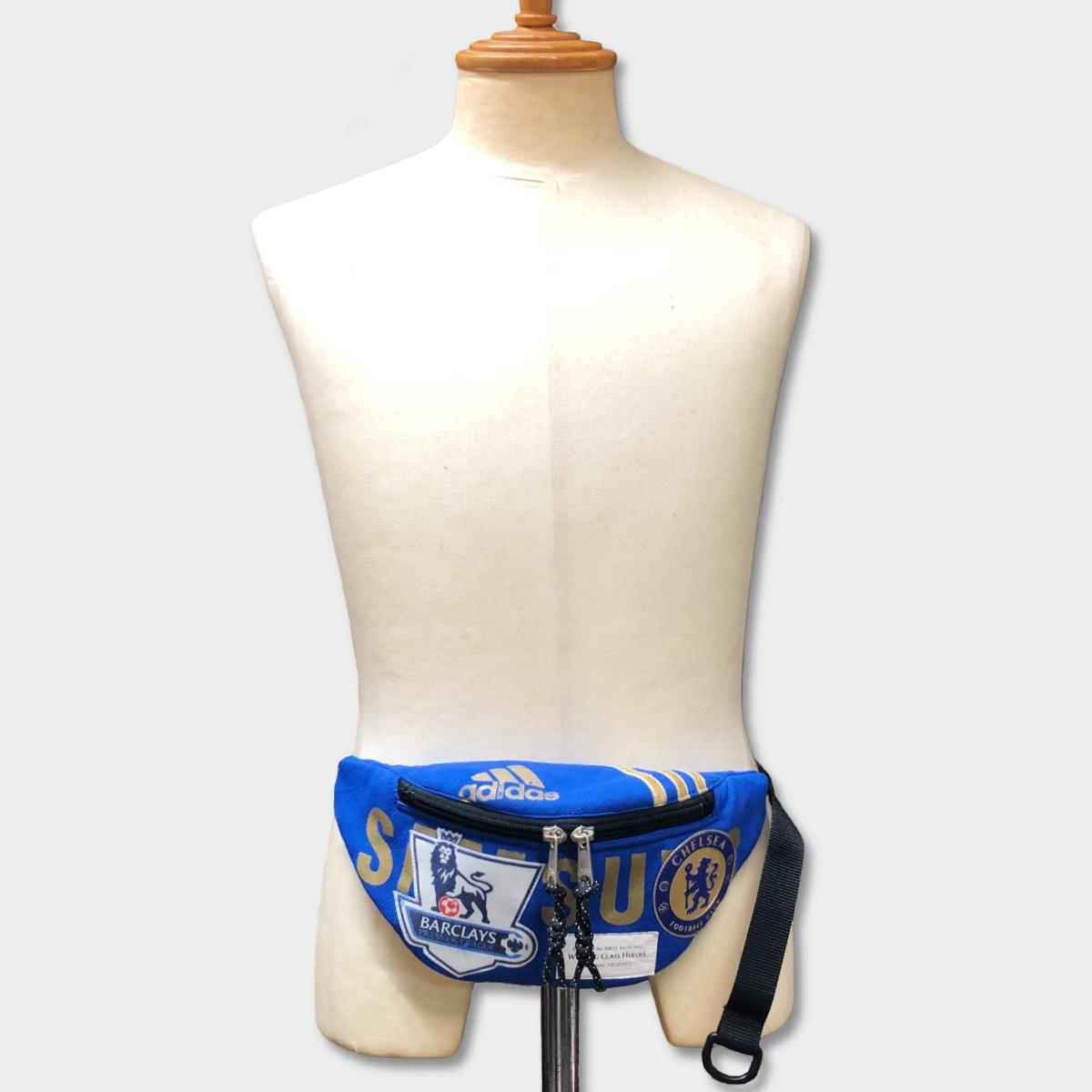 "Re;make" used soccer uniform fanny pack -CFC | 8枚目