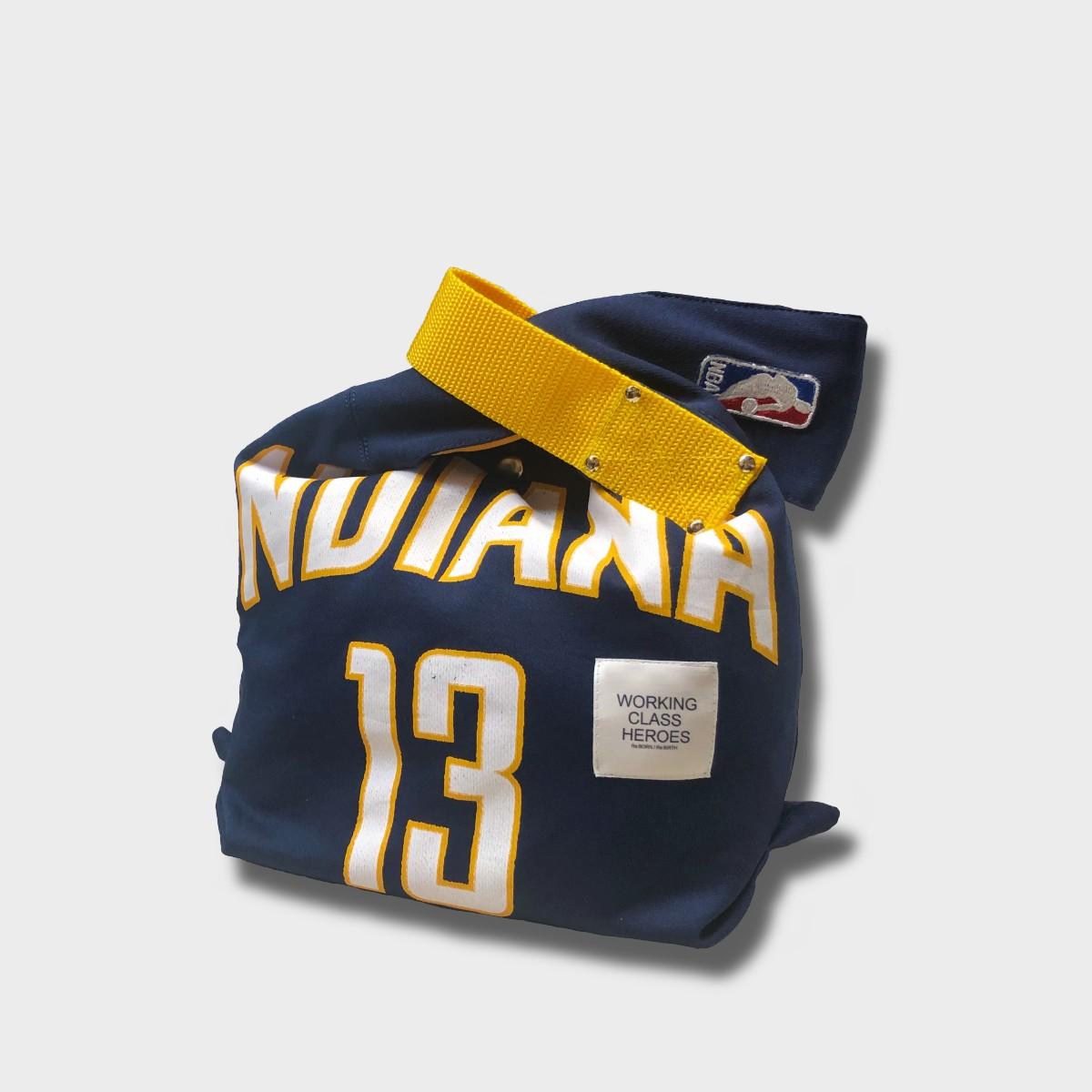 "Re;make" basketball game shirt SHIJIMI Bag -Navy | 2枚目