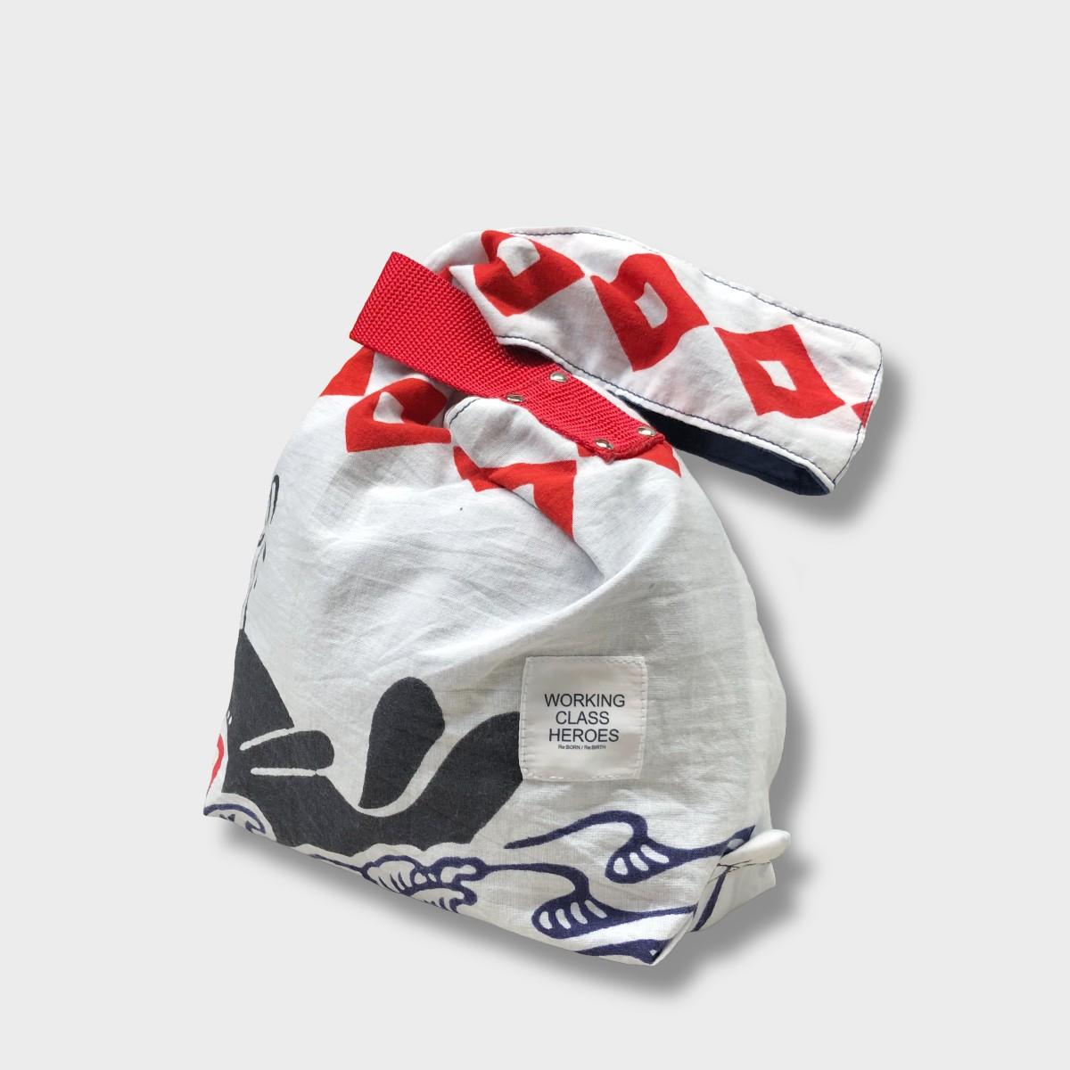 "Re;make" Tenugui remake "SHIJIMI" Bag -長崎くんち 鯨の潮吹き