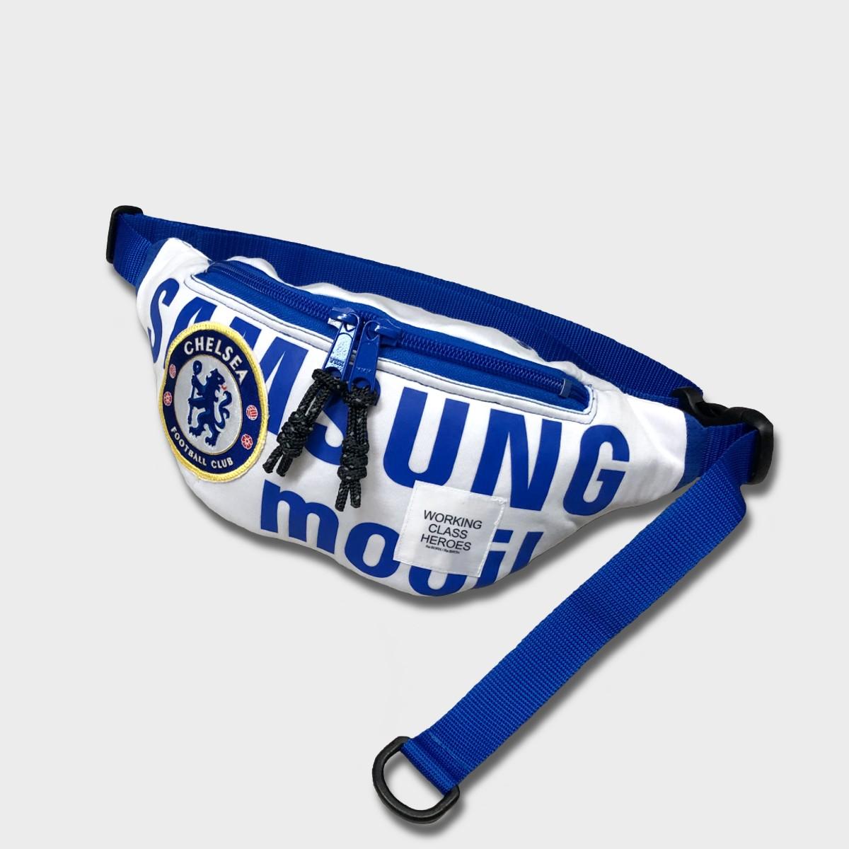 "Re;make" used soccer uniform fanny pack -CHE