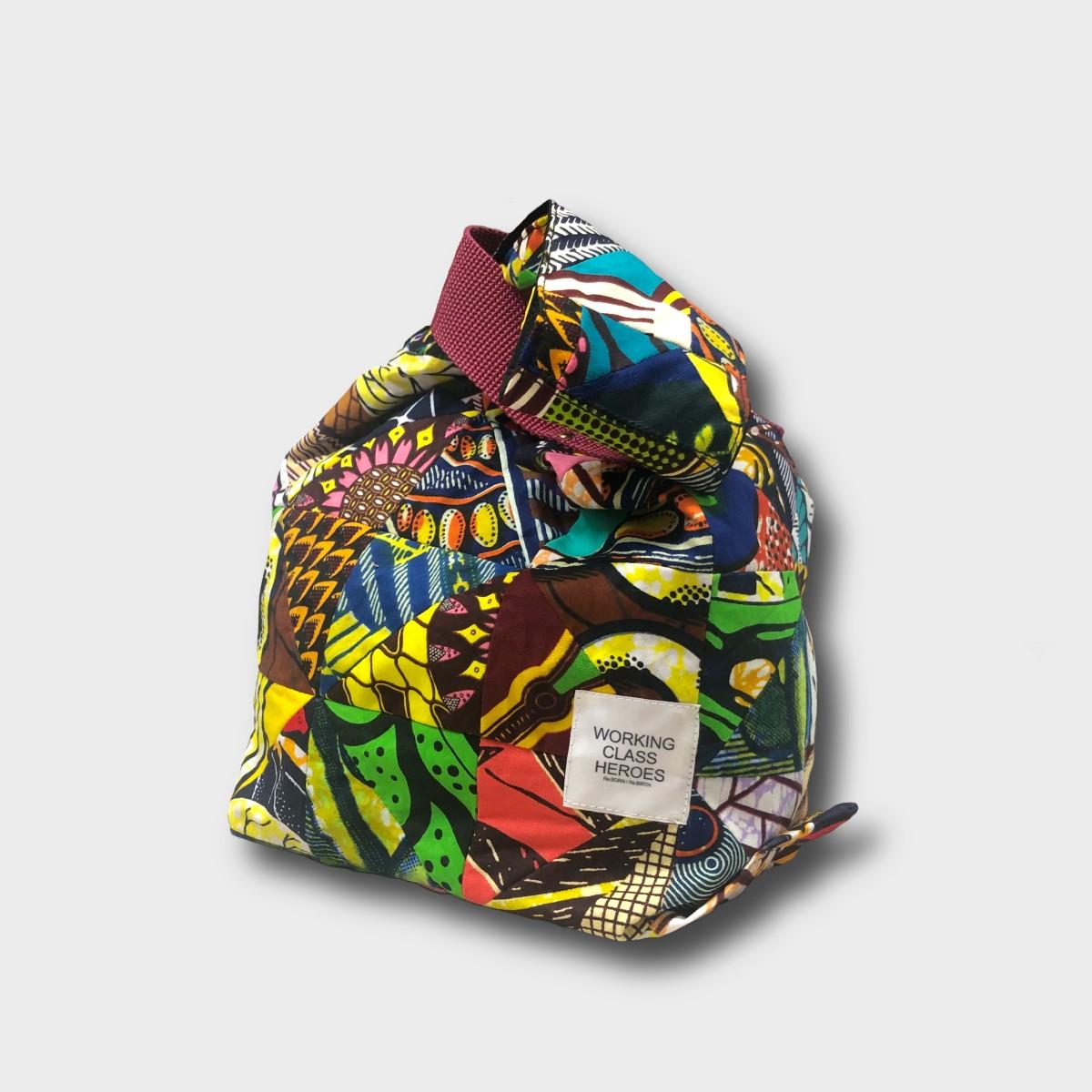 "Patchworks" Triangle patch African batik SHIJIMI Bag -bdx | 2枚目