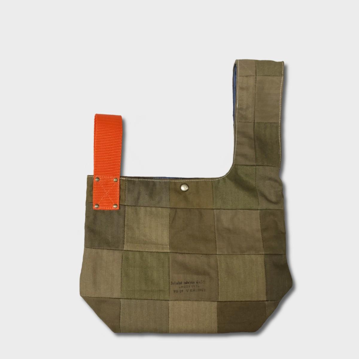 "Patchworks" Czech military twill cloth "SIJIMI" Bag -org #2 | 5枚目