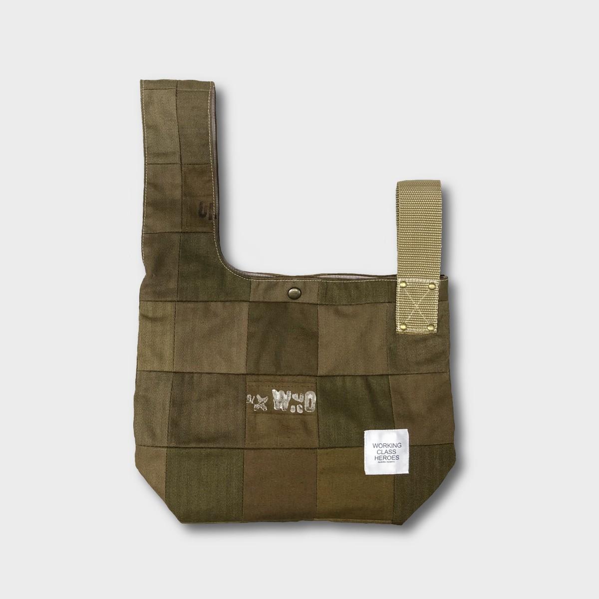 "Patchworks" Czech military twill cloth "SIJIMI" Bag -khk | 5枚目