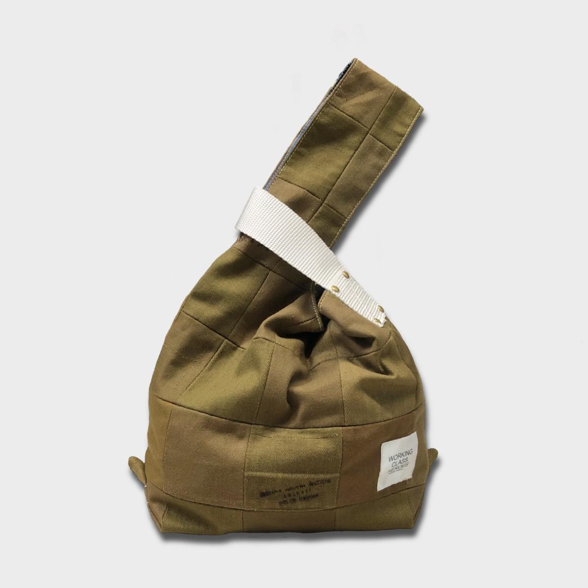 "Patchworks" Czech military twill cloth "SIJIMI" Bag -wht