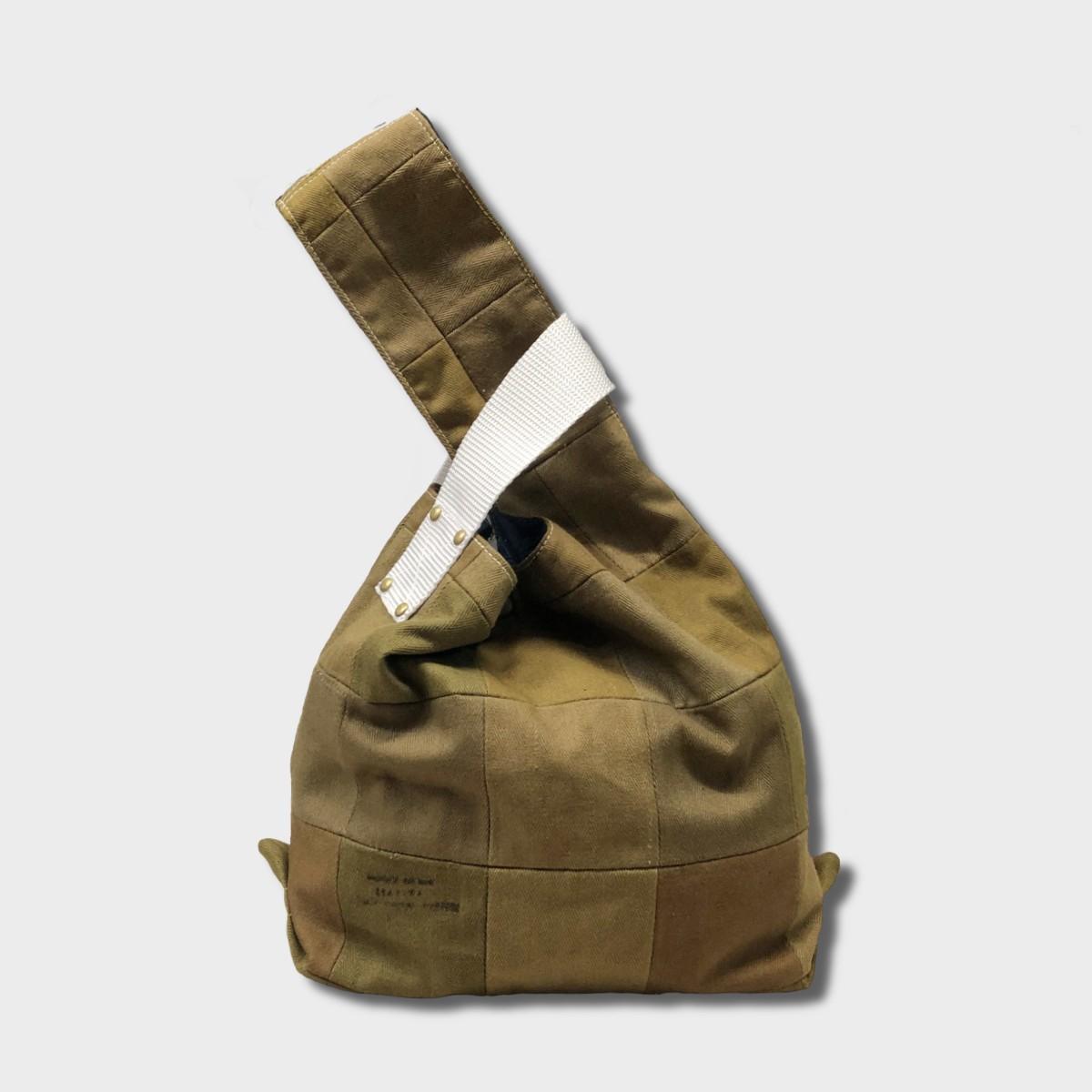 "Patchworks" Czech military twill cloth "SIJIMI" Bag -wht | 2枚目