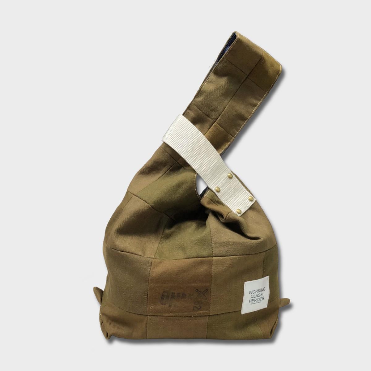"Patchworks" Czech military twill cloth "SIJIMI" Bag -wht #2