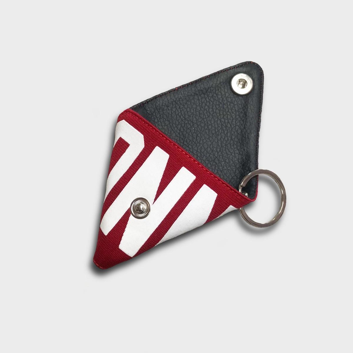 "Re;make" NFL gameshirt remake Triangle Coin purse -red | 2枚目