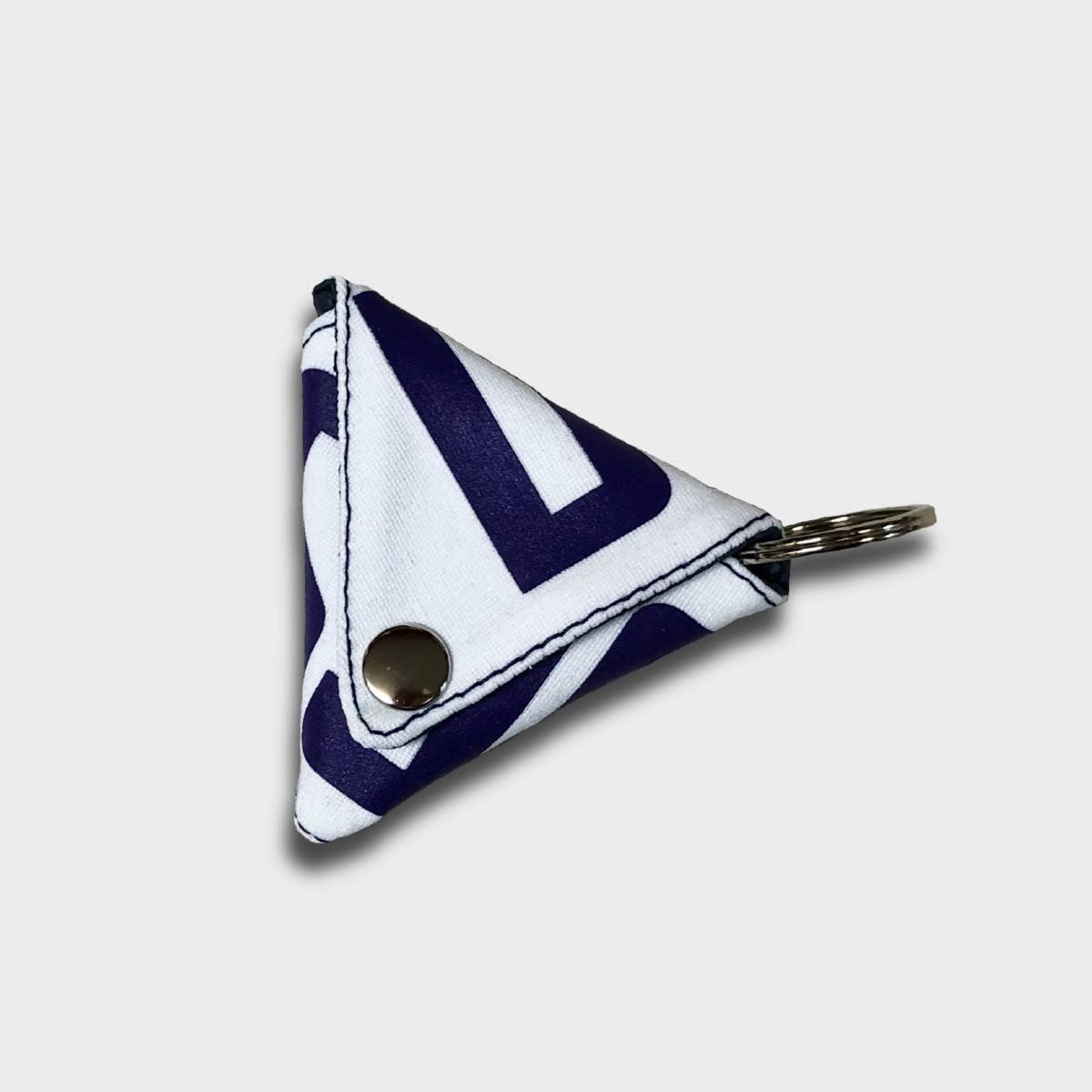 "Re;make" NFL gameshirt remake Triangle Coin purse -white | 2枚目