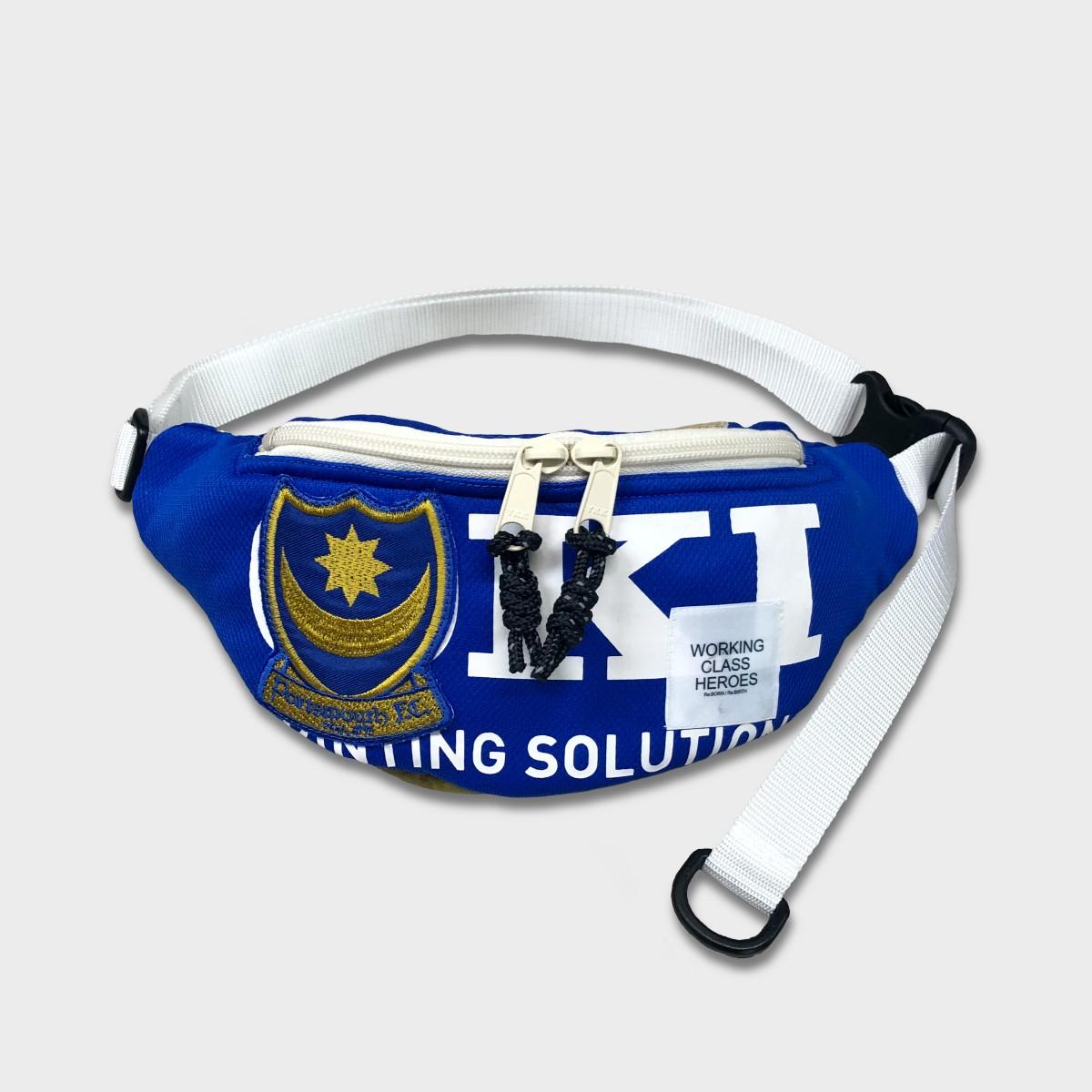 "Re;make" used soccer uniform fanny pack -PFC