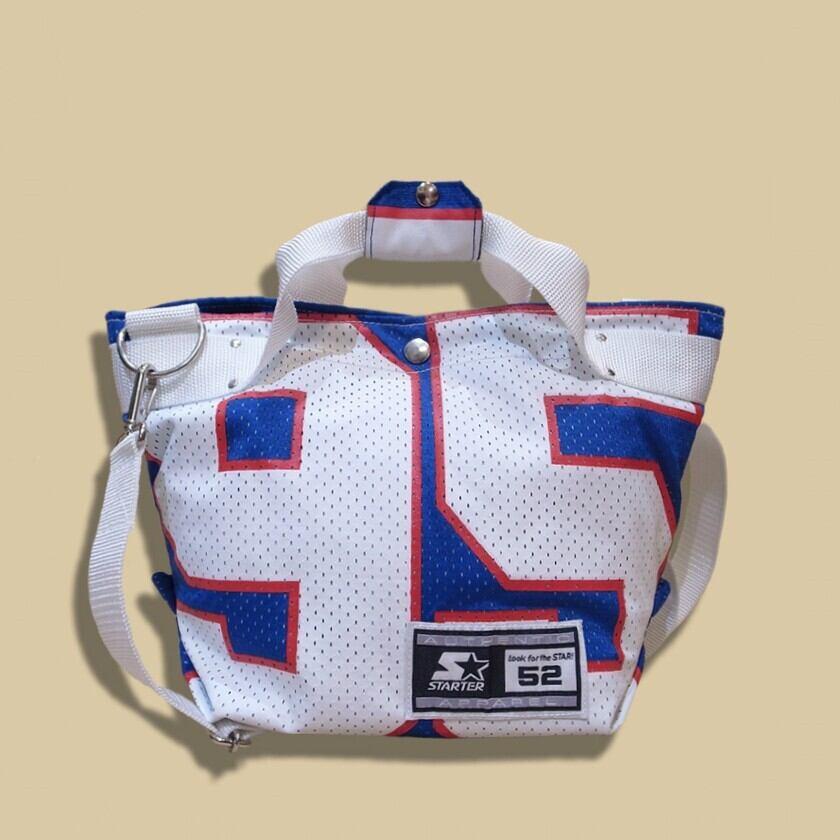 "Re;make" NFL Game shirts Tote Bag (S) -"95"/ blue | 2枚目