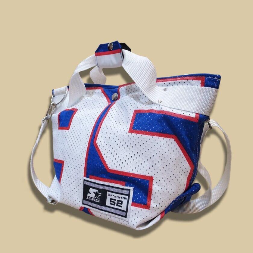 "Re;make" NFL Game shirts Tote Bag (S) -"95"/ blue | 3枚目