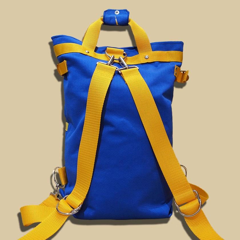 "Re;make" used soccer uniform 2way Rucksack -BNT / Blue | 2枚目