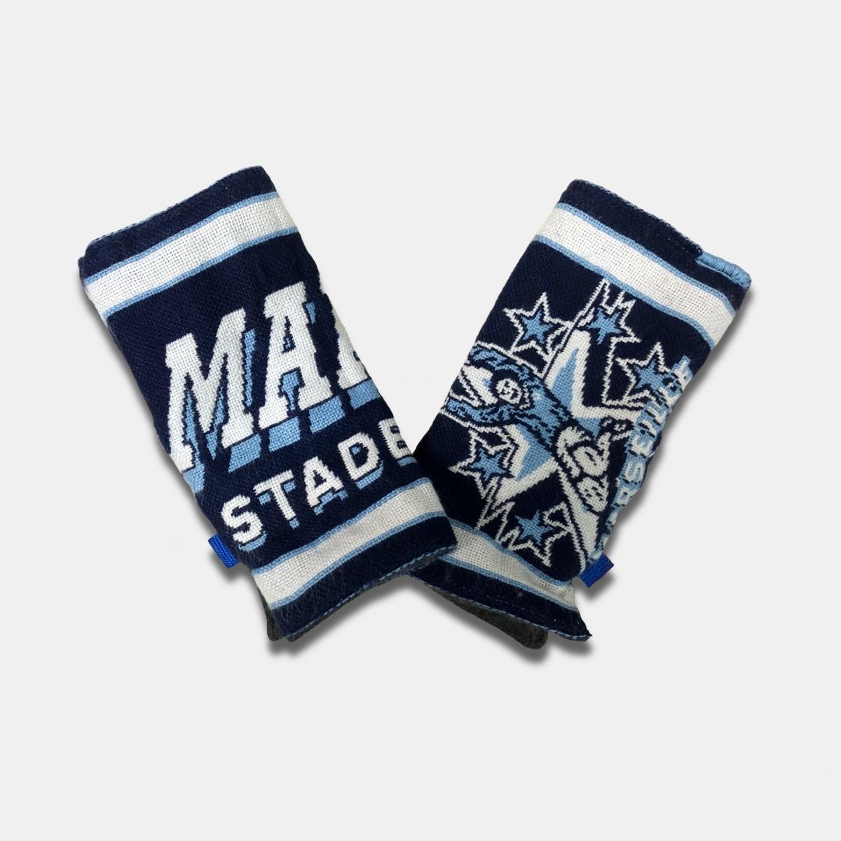 "Re;make" used soccer muffler hand warmer -OM /Blue | 3枚目