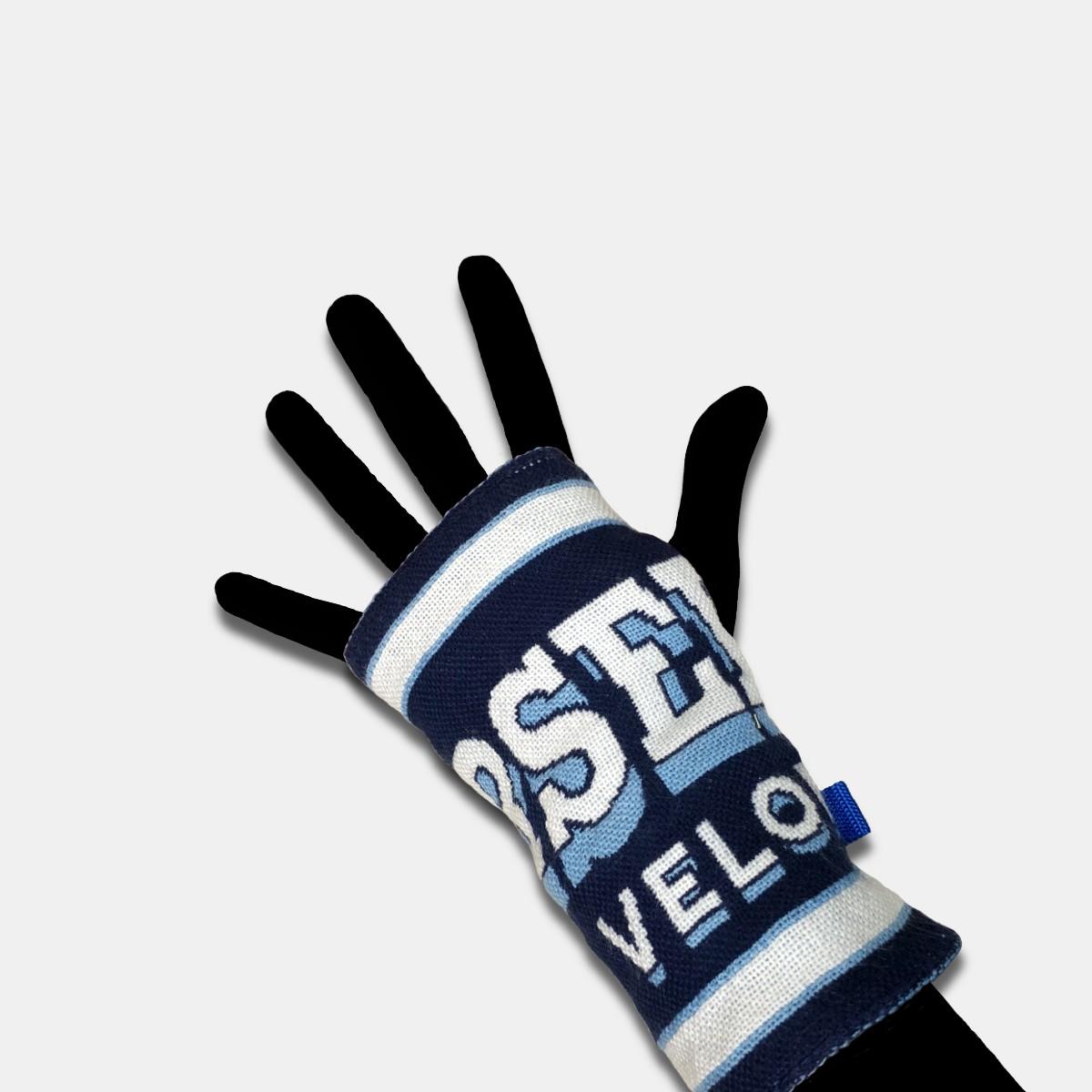 "Re;make" used soccer muffler hand warmer -OM /Blue | 4枚目