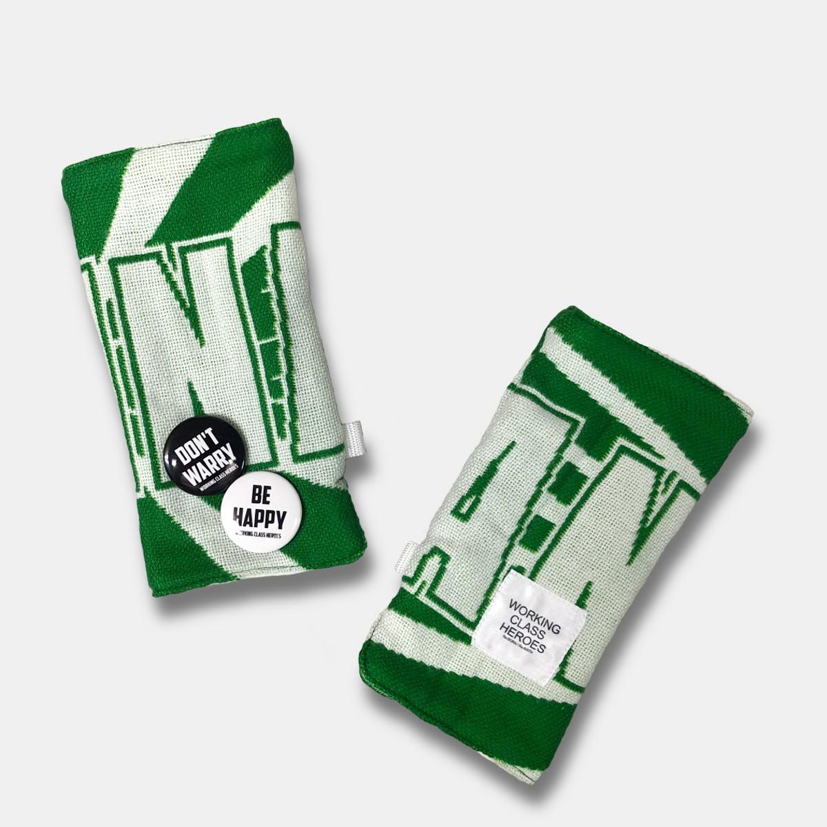 "Re;make" used soccer muffler hand warmer -PMC /White1枚目の画像