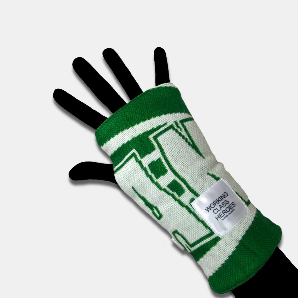 "Re;make" used soccer muffler hand warmer -PMC /White | 3枚目