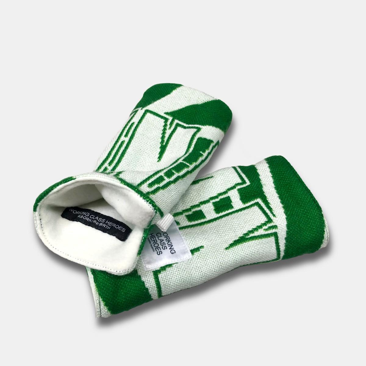 "Re;make" used soccer muffler hand warmer -PMC /White | 2枚目