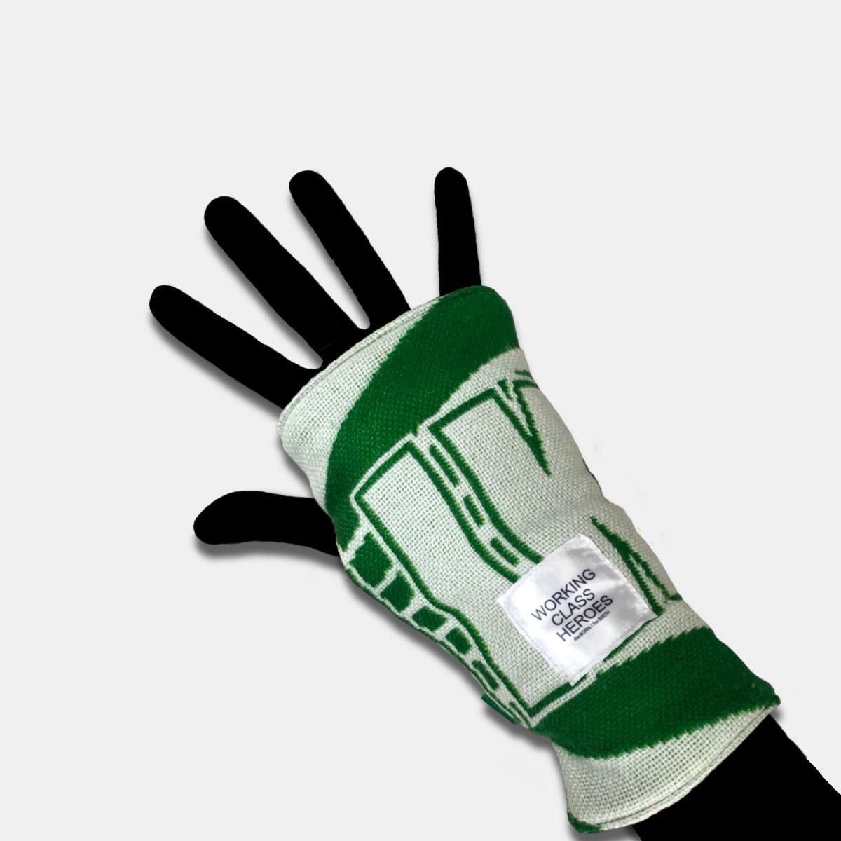 "Re;make" used soccer muffler hand warmer -PMC /Green | 4枚目