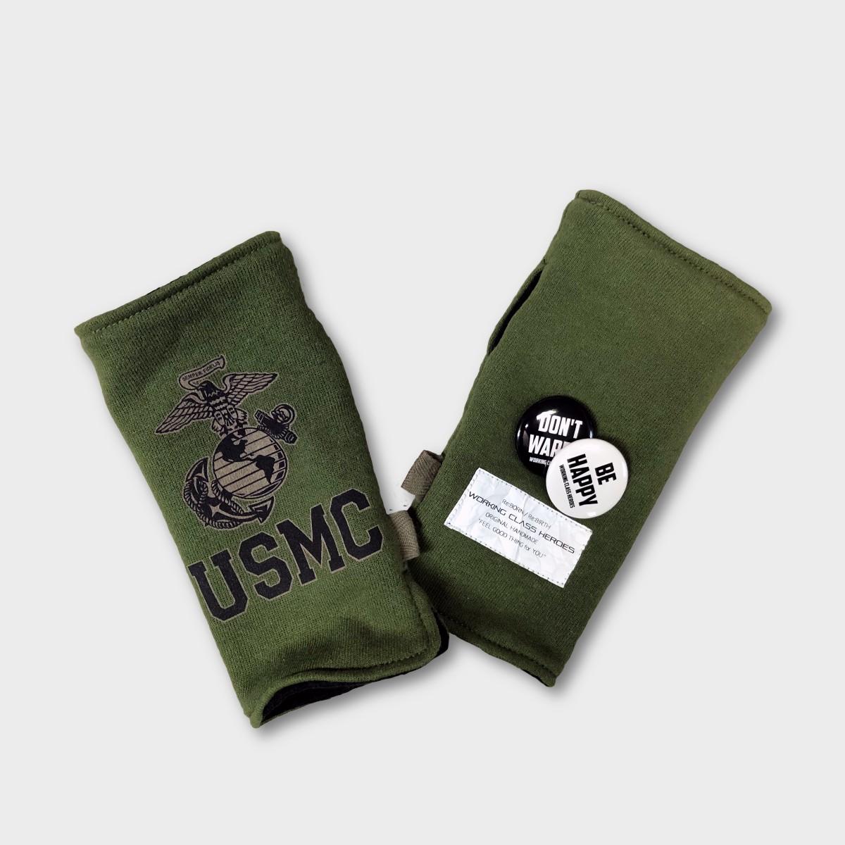 "Re;make" used USMC sweat hand warmer -printed1枚目の画像